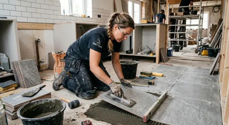 Combien coûte la pose de carrelage à Roanne ? Prix au m², types de carreaux et carreleurs du Roannais