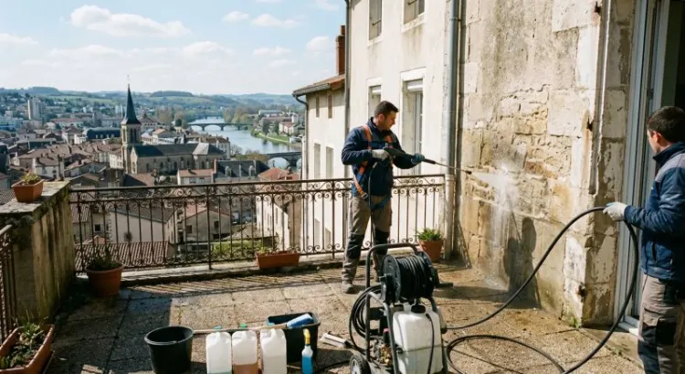 Combien coûte le ravalement d'une terrasse à Roanne ?